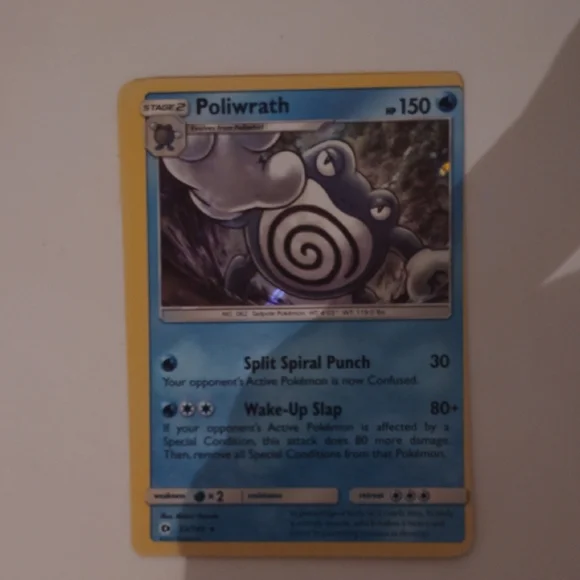 Poliwrath Card# 32/149  Reverse Halo Half Art Midori Haroda (Miscut) Shadowless - Picture 6 of 9